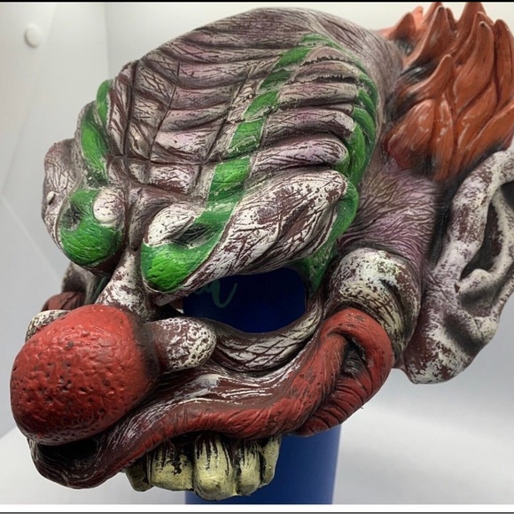 Vintage 2000 Y2K Killer Clown The Fright Asylum Halloween Disguise Horror Mask - Picture 1 of 8